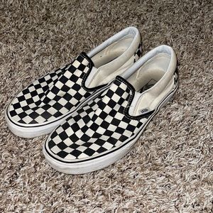 Checkered vans size 10 still in great shape